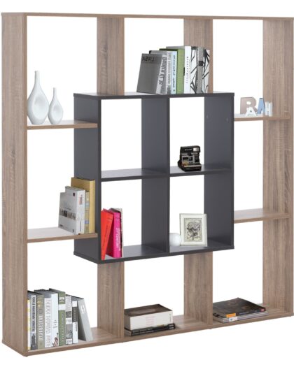 ΒΙΒΛΙΟΘΗΚΗ BRODY HM8771.02 136X22X136 ΓΚΡΙ