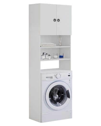 ΕΠΙΠΛΟ ΠΛΥΝΤΗΡΙΟΥ ΜΕ ΡΑΦΙΑ ΚΑΙ ΝΤΟΥΛΑΠΙ TERRY ΛΕΥΚΟ ΜΕΛΑΜΙΝΗ 64Χ27Χ180Υεκ.HM9122.11