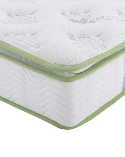 ΣΤΡΩΜΑ CONTINUOUS SPRING ΑΝΩΣΤΡΩΜΑ ALOE VERA 110X190 HM372.12 ΜΟΝΗΣ ΟΨΗΣ