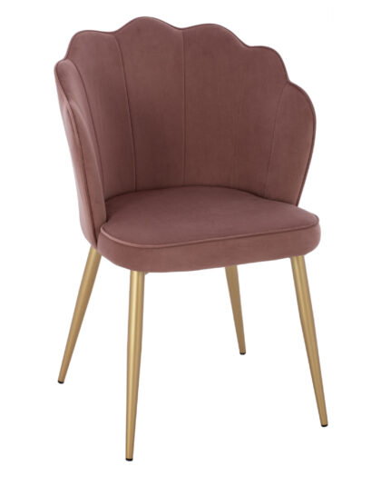 ΚΑΡΕΚΛΑ AVIE HM8737.02 ΒΕΛΟΥΔΟ ΣΑΠΙΟ ΜΗΛΟ ΜΕ ΜΕΤΑΛΛΙΚΟ ΧΡΥΣΟ ΣΚΕΛΕΤΟ 48x48x85 εκ.