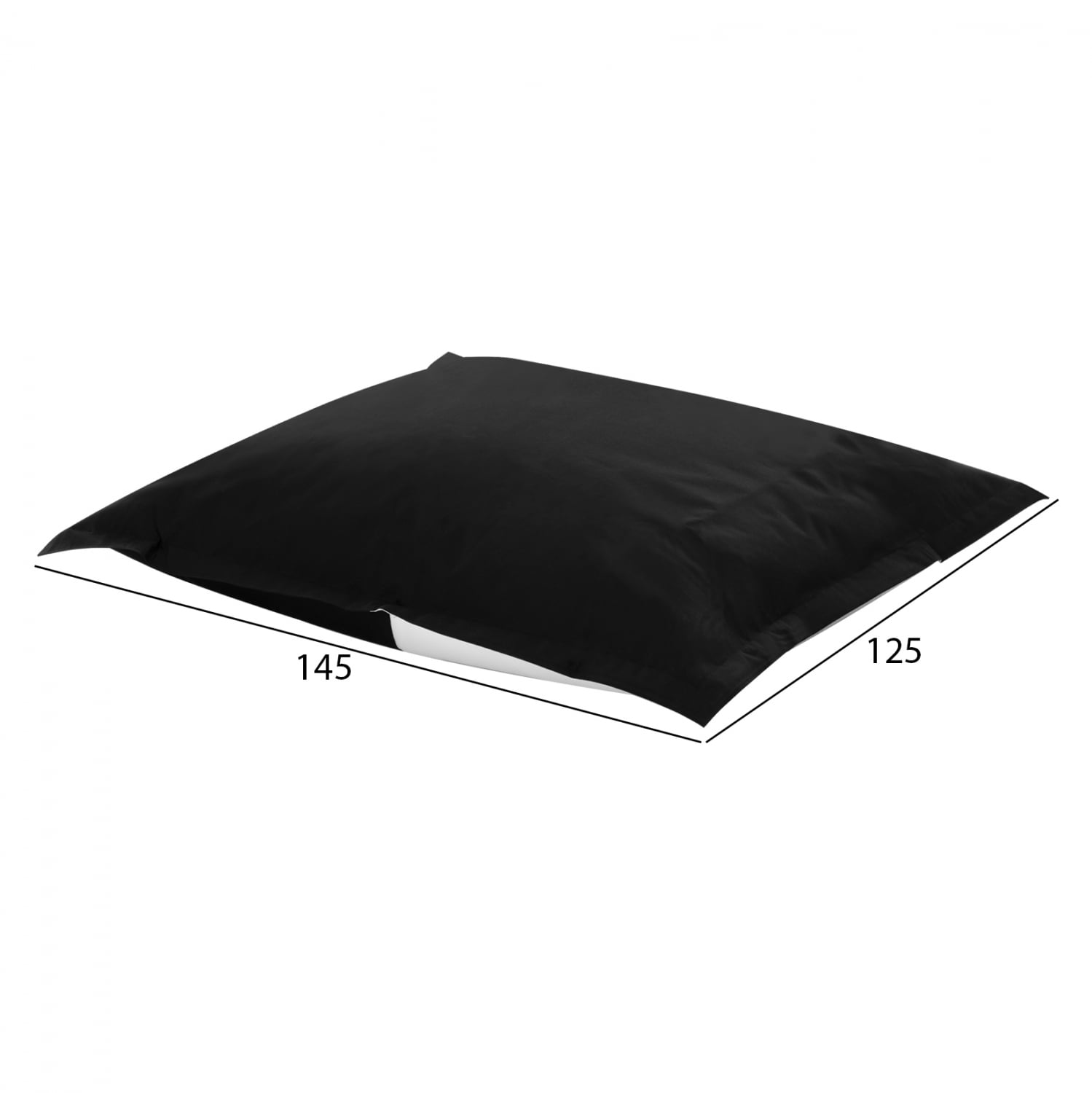 ΠΟΥΦ BLOOM ΜΑΞΙΛΑΡΑ ΘΑΛΑΣΣΗΣ HM5113.14 ΜΑΥΡΟ ΜΕ UV PROTECTION 125x145 εκ. - Image 4