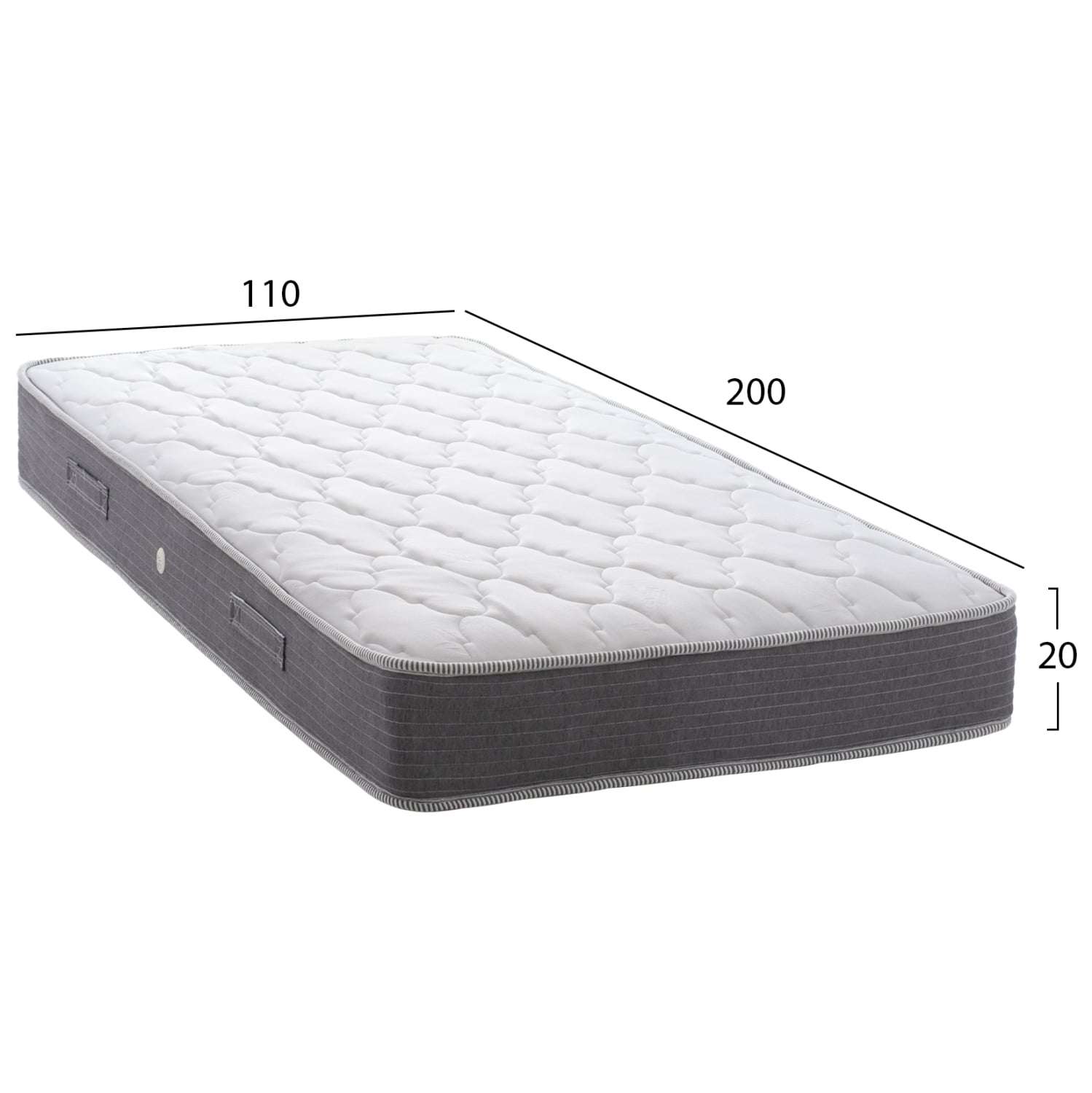 ΣΤΡΩΜΑ DREAMTOPIA ΣΕΙΡΑ LULLABY ALOE VERA HM655.110-200 BONNELL SPRING 110x200x20Yεκ. - Image 4