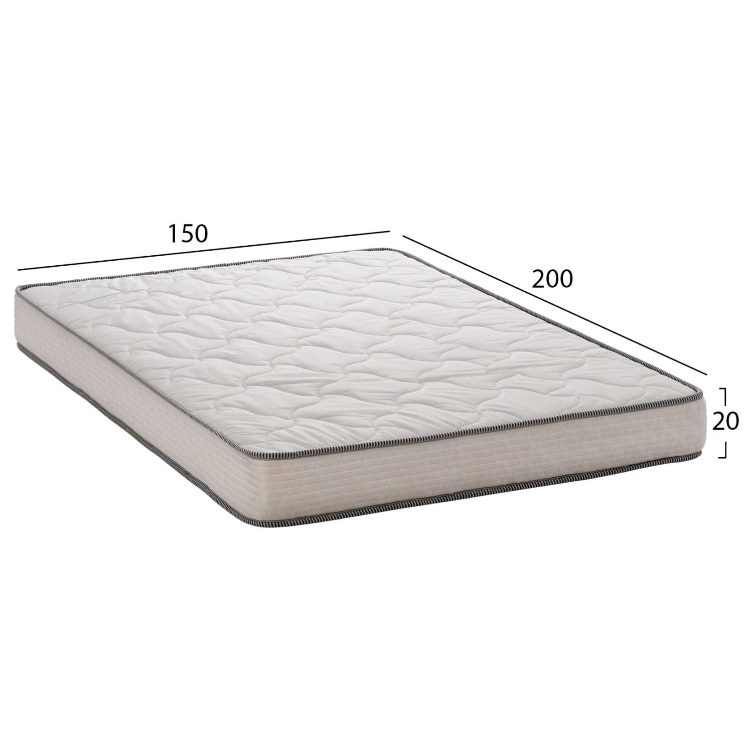 ΣΤΡΩΜΑ DREAMTOPIA ΣΕΙΡΑ RELIEF HM653.150 BONNELL SPRING 150x200x20Y εκ. - Image 4