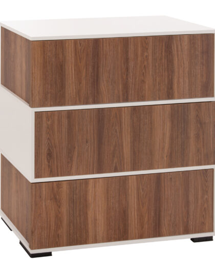 ΠΑΠΟΥΤΣΟΘΗΚΗ 3ΘΕΣΕΩΝ MIRABELL HM8938.11 ΜΕΛΑΜΙΝΗ ΣΕ ΚΑΡΥΔΙ-ΛΕΥΚΟ 90Χ30Χ93Yεκ.