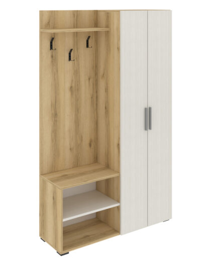 ΕΠΙΠΛΟ ΕΙΣΟΔΟΥ BOW HM18192 ΜΕΛΑΜΙΝΗ ΣΕ ΦΥΣΙΚΟ ΚΑΙ ΕΚΡΟΥ 110x37x184Υεκ.