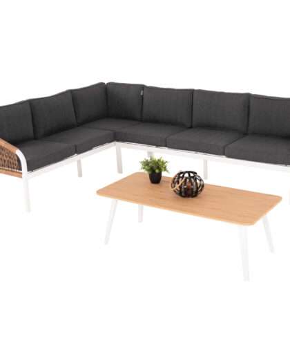 ΣΑΛΟΝΙ ΓΩΝΙΑ ΕΞ.ΧΩΡΟΥ MAERLY HM6140.01 ΑΛΟΥΜΙΝΙΟ ΛΕΥΚΟ-ΜΑΞΙΛΑΡΙΑ ΑΝΘΡΑΚΙ-ΣΥΝΘ.ΣΧΟΙΝΙ