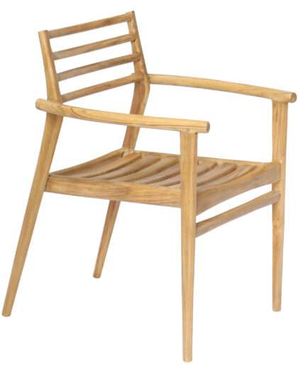 ΠΟΛΥΘΡΟΝΑ MOOSEN HM9936 ΜΑΣΙΦ ΞΥΛΟ TEAK ΣΕ ΦΥΣΙΚΟ 59x60x78,5Υ