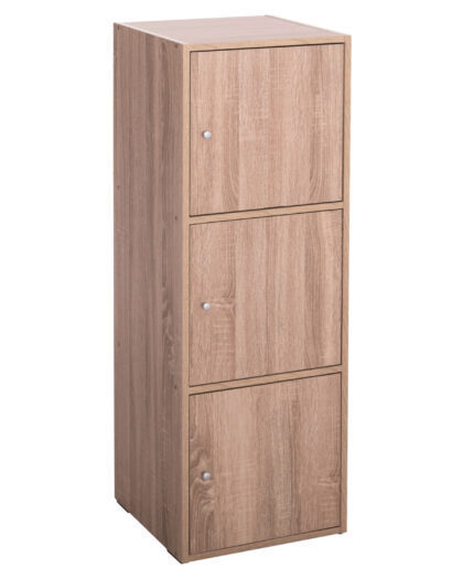 ΝΤΟΥΛΑΠΙ ΜΕ 3 ΑΠΟΘ. ΧΩΡΟΥΣ SORIANO HM9939.11 SONAMA OAK ΜΕΛΑΜΙΝΗ 40x39x119Υεκ.