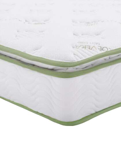 ΣΤΡΩΜΑ CONTINUOUS SPRING ΑΝΩΣΤΡΩΜΑ ALOE VERA 160X200 HM372.16 ΜΟΝΗΣ ΟΨΗΣ